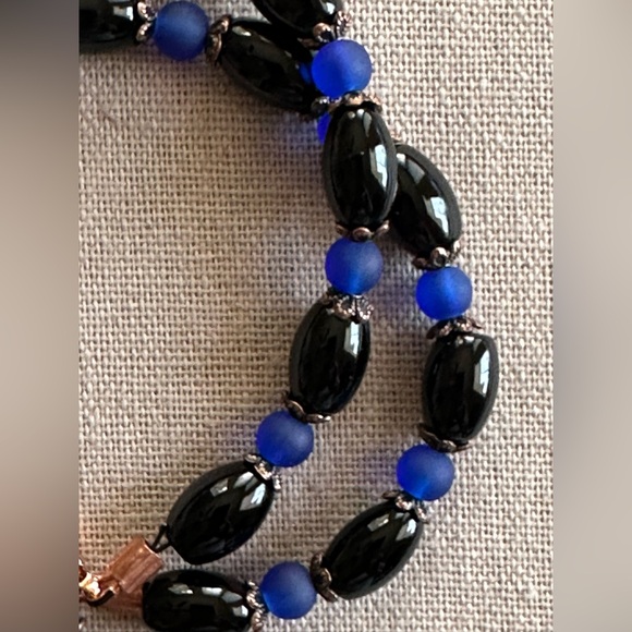 26 inch Onyx and Copper bead Necklace NWOT - Picture 6 of 10